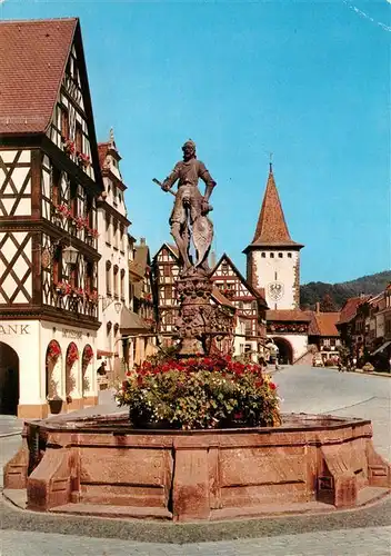 AK / Ansichtskarte 73928724 Gengenbach Marktplatz mit oberem Torturm