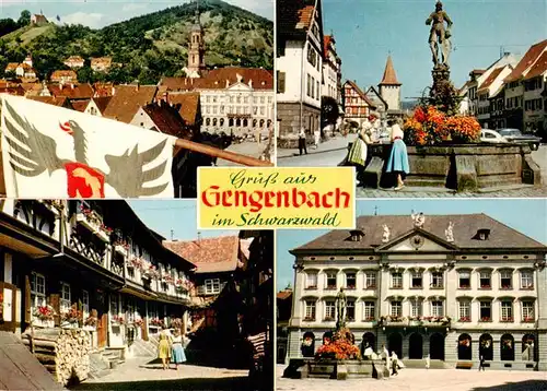 AK / Ansichtskarte  Gengenbach Panorama Engelgasse Marktbrunnen Rathaus