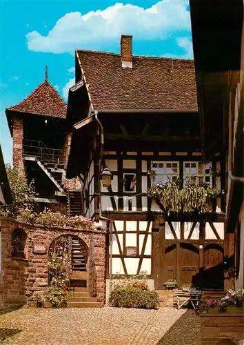 AK / Ansichtskarte 73928732 Gengenbach Schwedenturm und Gerberhaus am Gaensbuehl