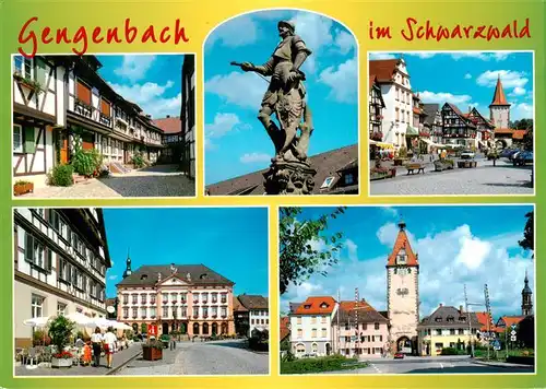 AK / Ansichtskarte 73928745 Gengenbach Engelgasse Brunnen Marktplatz Oberer Torturm Rathaus 