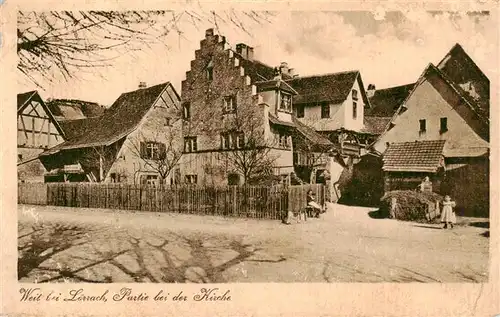 AK / Ansichtskarte  Weil_am_Rhein Partie bei der Kirche