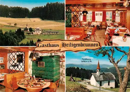 AK / Ansichtskarte 73928775 Titisee-Neustadt Gasthaus Pension Heiligenbrunnen Panorama Gastraeume Kapelle