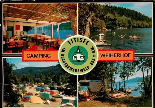 AK / Ansichtskarte 73928783 Titisee Camping Weiherhof Restaurant Badestrand