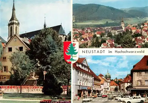 AK / Ansichtskarte  Neustadt__Schwarzwald_Titisee-Neustadt Muenster Panorama Ortspartie