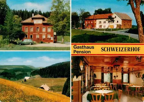 AK / Ansichtskarte 73928804 Titisee-Neustadt Gasthaus Pension Schweizerhof Gastraum Panorama