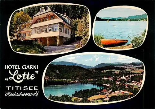 AK / Ansichtskarte 73928810 Titisee-Neustadt Hotel Garni Lotte Panorama Seepartie