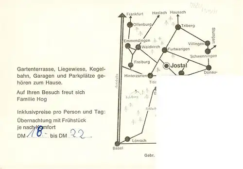 AK / Ansichtskarte  Neustadt__Schwarzwald_Titisee-Neustadt Gasthaus Pension Jostalstueble