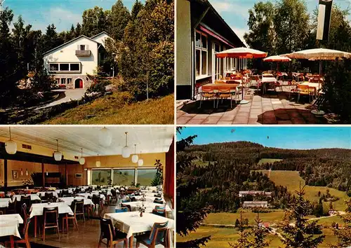 AK / Ansichtskarte  Hinterzarten Feuerwehrheim St Florian Gastraum Terrasse Panorama