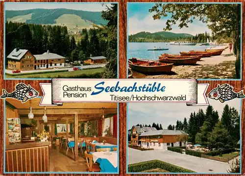 AK / Ansichtskarte  Titisee-Neustadt Gasthaus Pension Seebachstueble Gaststube Seepartie Kurpark