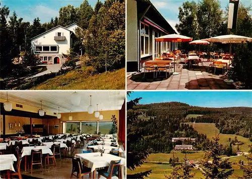 AK / Ansichtskarte 73928844 Hinterzarten Feuerwehrheim St Florian Gastraum Terrasse Panorama