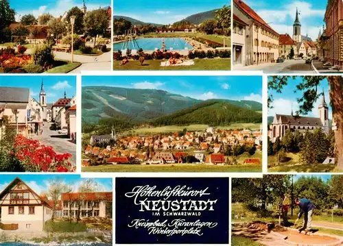 AK / Ansichtskarte  Neustadt__Schwarzwald_Titisee-Neustadt Kuranlagen Freibad Ortspartien Muenster Minigolf