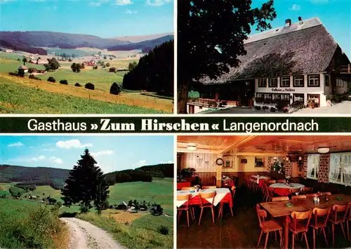AK / Ansichtskarte 73928855 Langenordnach_Titisee-Neustadt Gasthaus Oberes Wirtshaus Zum Hirschen Gaststube Panorama