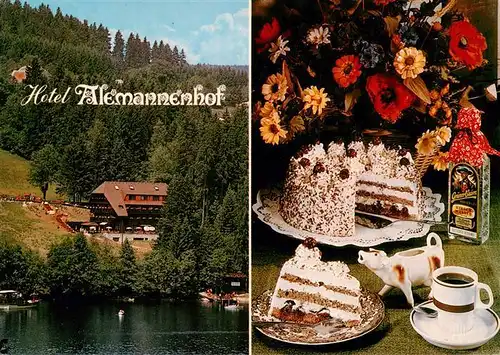 AK / Ansichtskarte 73928861 Titisee-Neustadt Hotel Alemannenhof Kuchentafel