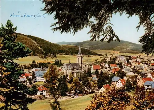 AK / Ansichtskarte 73928878 Titisee-Neustadt Panorama mit Kirche
