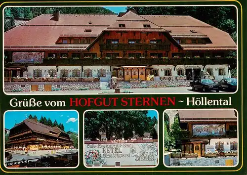 AK / Ansichtskarte  Hoellental_Schwarzwald Hotel Hofgut Sternen Cafe Restaurant Glasblaeserei