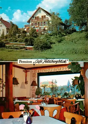 AK / Ansichtskarte  Schwaerzenbach_Titisee-Neustadt Pension Cafe Feldbergblick Gaststube