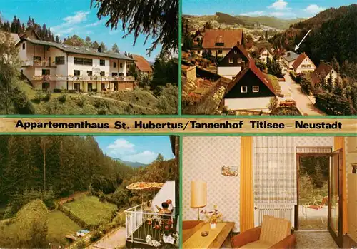 AK / Ansichtskarte 73928897 Titisee-Neustadt Appartementhaus St Hubertus Tannenhof Panorama Gastraum