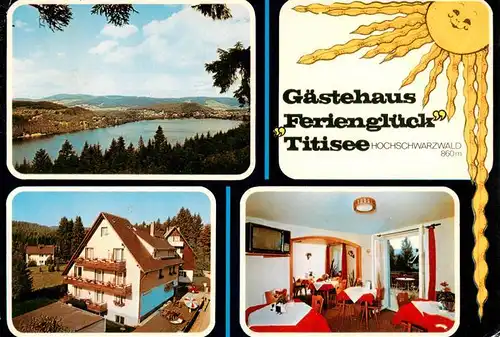 AK / Ansichtskarte  Titisee-Neustadt Seepanorama Gaestehaus Ferienglueck Gaststube