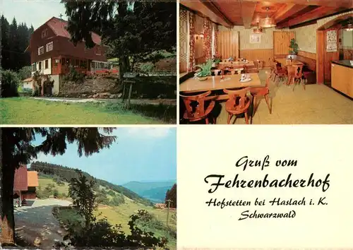 AK / Ansichtskarte 73928952 Hofstetten_Kinzigtal Fehrenbacherhof Gastraum Panorama