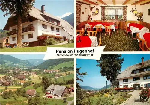 AK / Ansichtskarte 73929006 Simonswald_Simonswaeldertal Pension Hugenhof Gastraum Panorama