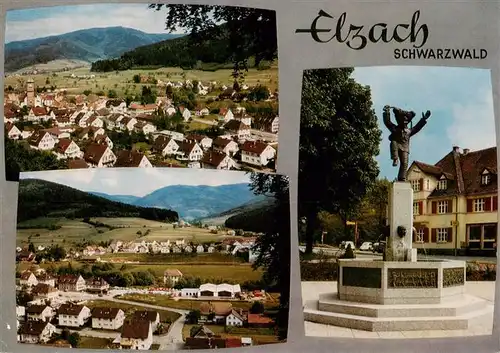 AK / Ansichtskarte  Elzach Panorama Narrenbrunnen