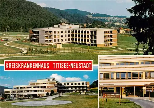 AK / Ansichtskarte  Titisee-Neustadt Kreiskrankenhaus Panorama Eingang