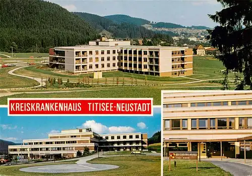 AK / Ansichtskarte  Titisee-Neustadt Kreiskrankenhaus Eingang Panorama