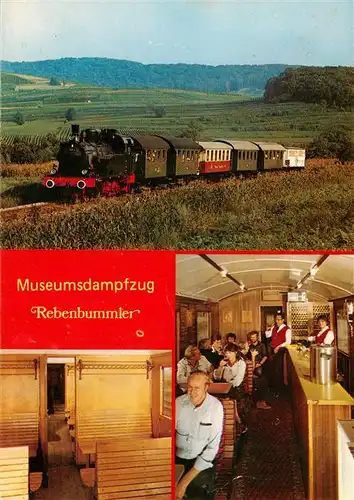 AK / Ansichtskarte 73929044 Kaiserstuhl_Region Museumsdampfzug Rebenbummler Innenansicht