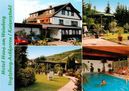 AK / Ansichtskarte 73929069 Achkarren Hotel Haus am Weinberg Hallenbad Terrasse