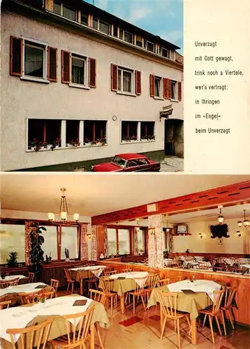 AK / Ansichtskarte  Ihringen_Kaiserstuhl Gasthaus zum Engel Gastraum