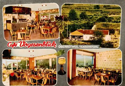 AK / Ansichtskarte  Oberrotweil Cafe Vogesenblick Gastraeume