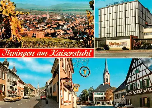 AK / Ansichtskarte 73929107 Ihringen_Kaiserstuhl Panorama Winzergenossenschaft Ortspartie Kirche