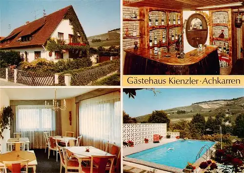 AK / Ansichtskarte 73929116 Achkarren Gaestehaus Kienzler Bar Gaststube Schwimmbad