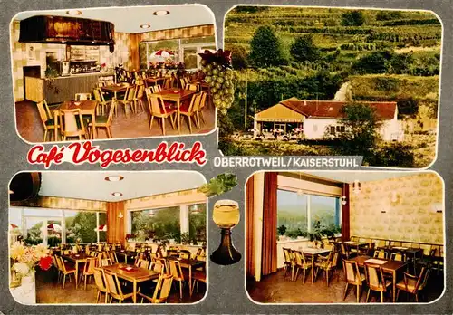 AK / Ansichtskarte 73929117 Oberrotweil Cafe Vogesenblick Gastraeume