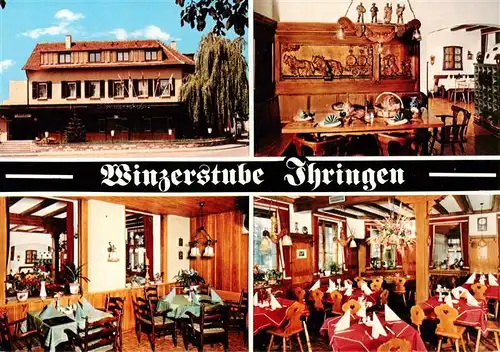 AK / Ansichtskarte 73929134 Ihringen_Kaiserstuhl Hotel Restaurant Winzerstube Gastraeume