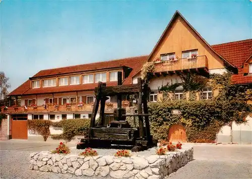 AK / Ansichtskarte 73929135 Achkarren Hotel Restaurant Cafe Winzerstube Zur Krone mit Schlossberg Grotte
