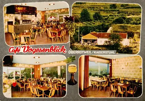 AK / Ansichtskarte  Oberrotweil Cafe Vogesenblick Gastraeume