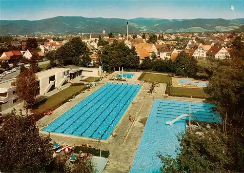 AK / Ansichtskarte  Kirchzarten Schwimmbad Panorama