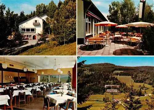 AK / Ansichtskarte  Hinterzarten Feuerwehrheim St Florian Terrasse Gastraum Panorama