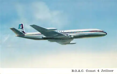 AK / Ansichtskarte  Flugzeuge_Zivil B.O.A.C. Comet 4 Jetliner