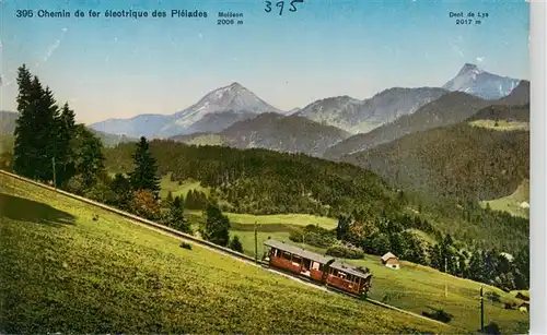 AK / Ansichtskarte  Bergbahn Chemin de fer electrique des Pleiades