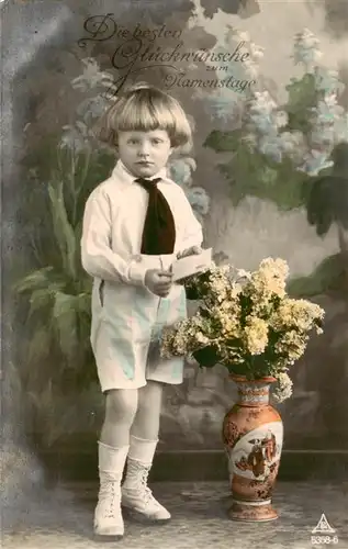 AK / Ansichtskarte  Foto_PH_Nr. Nr.5358/6 Namentag Kind 