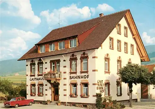 AK / Ansichtskarte  Oberwinden__Elztal_BW Gasthaus zum Bahnhof