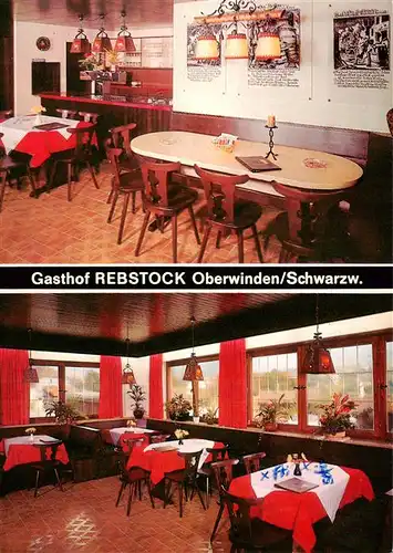 AK / Ansichtskarte 73929295 Oberwinden__Elztal_BW Gasthof Rebstock Gastraeume