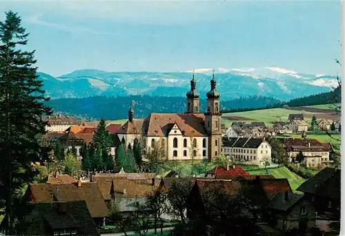 AK / Ansichtskarte  St_Peter_Schwarzwald mit Seminar und Pfarrkirche