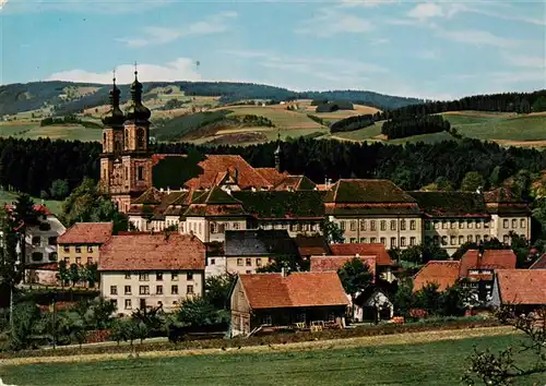 AK / Ansichtskarte 73929321 St_Peter_Schwarzwald Pfarrkirche mit Kandelblick