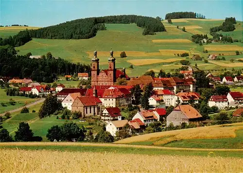 AK / Ansichtskarte 73929325 St_Peter_Schwarzwald Panorama Kirche