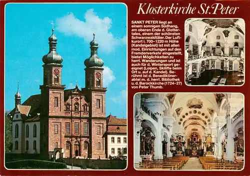 AK / Ansichtskarte 73929326 St_Peter_Schwarzwald Klosterkirche Inneres