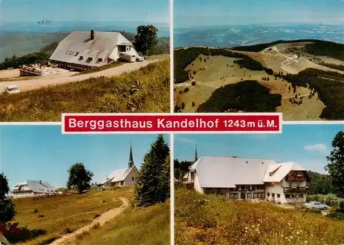 AK / Ansichtskarte 73929377 St_Peter_Schwarzwald Berggasthaus Kandelhof Fliegeraufnahme Kirche