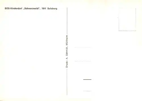 AK / Ansichtskarte  Sulzburg_Freiburg SOS Kinderdorf Schwarzwald